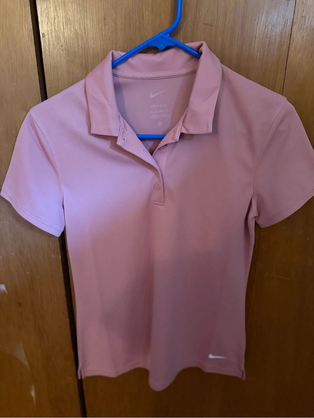 Nike Women’s Rose Pink Short-Sleeve Polo Shirt